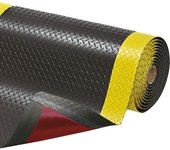 NOTRAX Estera antifatiga Cushion Trax®, por m lin., PVC, negro / amarillo, anchura 1220 mm