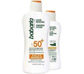 Babaria - Pack Crema Solar 50 para Pieles Sensibles + After Sun Aloe Vera | Protector Solar 50 | Sunscreen SPF 50 | Crema Solar Corporal 50 | Bloqueador Sola