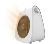 Cecotec Calefactor Eléctrico ReadyWarm 2000 Max Force White,Termoventilador 2000 W de potencia, 3 modos de funcionamiento, 2 niveles de potencia, 20 m2