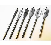 JOBI Juego de Brocas de Pala - 6 piezas, perforaciones precisas, alta resistencia, ideal para carpintería y bricolaje
