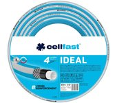 Cellfast Manguera de jardín IDEAL, Duradera, Flexible, 4 Capas, Trenzada Cruzada Duradera, Resistente a los rayos UV y a las algas, Tecnología REACH, 27 Bares, -20/60 ° C Temperatura 1/2 ", 50 m