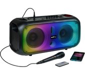 BigBen Interactive PARTYBTHPLH - Altavoz Bluetooth inalámbrico potente, luminoso, tomas USB, MicroSD, AUX-IN, ecualizador, potencia musical 200W
