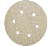 Klingspor 146946 Discos con Soporte de Papel con Sujeción Velcro, PS 33 CK, 80 Grano, 150 mm Diámetro, GL S3 Forma de Perforación
