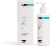 Isdin, Emulsion Acniben limpiador facial suave para pieles sometidas a tratamientos antiacneicos, 180 ml