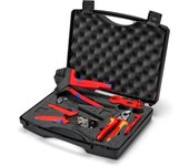 KNIPEX 97 91 04 V02 Maleta de herramientas para aplicaciones fotovoltaicas para conectores para cables solares MC4 (Multi-Contact) 7 piezas