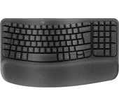 Logitech Wave Keys for Business teclado RF Wireless + Bluetooth QWERTY Danés, Finlandés, Noruego, Sueco Grafito