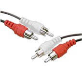 Conexión audio inyectada 2 machos RCA a 2 machos RCA. de 10 m Electro Dh 37.010/10 8430552102686