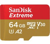 SanDisk Extreme 64 GB MicroSDXC UHS-I Clase 3