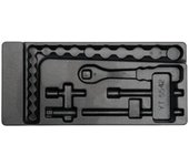 YATO YT-5542 - bandeja de plástico con toma fija 22pcs 3/8 "22mm 6 ~