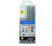 Alpen SDS-plus 0080500005100 FORCE X MB 5 - Juego de brocas para martillo perforador (5 piezas, 4 cortes, diámetro 5,0-10,0 mm)
