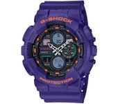 Reloj de pulsera CASIO G-Shock - GA-140-6AER correa color: Violeta Dial Negro Hombre