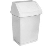 Merida Hme-B8B - Cubo de basura, color blanco