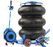 Elevador neumático 6T gato gato para coche | Portátil | 6-12 bar | 3 bolsas ajustable 15-40 cm | Válvula de seguridad