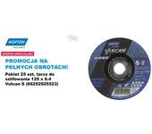 Norton tarcza do szlifowania vulcan 125mm x 6,4mm a30s do metalu /25szt.