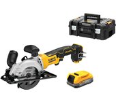 Dewalt DCS571NT-XJ - Sierra circular con batería (batería, cargador de batería de 1,7 Ah)
