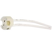 Portalámparas cerámico en Blister para Bombilla Halógeno 12 V Con cable silicona 15 cm Electro DH. 12.070/BT 8430552086955