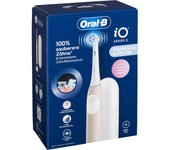 Oral-B iO Series 2 - Cepillo de dientes eléctrico, 1 cepillo, 3 modos de cepillado para el cuidado dental, tecnología magnética, estuche de viaje, diseñado por marrón, rosa calma