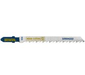 Hojas de sierra de calar IRWIN T101D, paquete de 5, para madera, aglomerado y plásticos, acero al carbono, vástago en T, corte rápido y preciso, acabado limpio