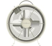 Cecotec Ventilador de Sobremesa EnergySilence 400 RetroDesk Beige. 25W de Potencia, 8 Pulgadas, 4 Aspas aerodinámicas, Diseño minimalista, 2 Velocidades, Robusta y Base Estable