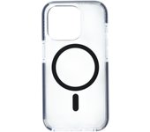tech21 EVO Crystal - Funda para iPhone 15 Pro, Compatible con MagSafe, protección contra Impactos, estándar Militar 15x, Titanio Negro