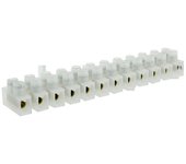 Regleta de conexión 12 elementos Intensidad 6A/15A 1.5 mm2. Electro DH Color Blanco 10.777/1.5 8430552117369