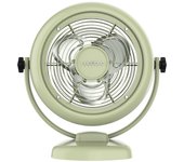 Cecotec Ventilador de Sobremesa EnergySilence 800 RetroDesk Green, 20W de potencia, 8 Pulgadas, Inclinación ajustable, 3 aspas aerodinámicas, 2 Velocidades, Robusta y Base Estable