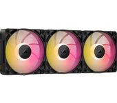 CORSAIR iCUE LINK RX120 MAX RGB 120mm PWM Ventilador Gruesos con iCUE LINK System Hub - Alta Presión Estática - Rodamiento Magnético de Cúpula - Paquete Triple - Negro