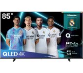 Hisense 85E7Q - QLED Smart TV 85 Pulgadas, Dolby Vision, Dolby Atmos, Modo Juego Plus, 60Hz VRR 120 fps, Modo Deportes, Monvimiento Suave IA, Bluetooth y HDMI 2.1, Control por Voz Alexa