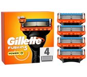 Gillette Fusion 5 Power Cuchillas de Afeitar Hombre, Paquete de 4 Cuchillas de Recambio (el embalaje puede variar)