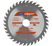Sierra circular Norton 125 mm, corte transversal y suave para madera y materiales compuestos, 36 dientes, carburo cementado (HM), 12000 rpm, diámetro 20 mm