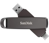 SanDisk Extreme Pro Dual Drive 2 TB, Memoria Flash con Conectores USB Type-C y Type-A Reversibles, Velocidades hasta 1000 MB/s, Cifrado de Datos, copias de Seguridad automáticas, diseño metálico