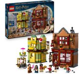 LEGO Harry Potter Artículos de Calidad para Quidditch y Heladería - Tiendas del Callejón Diagon de Juguete - 6 Minifiguras, Nimbus 2000 y Snitch Dorada - Regalo para Niños y Niñas de 8+ Años 76452
