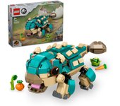 LEGO Jurassic World Bumpy Bebé: Ankylosaurus Dinosaurio de Juguete, Figura Articulada, Regalo para Niños y Niñas de 7 Años o Más Fans de Campamento Cretácico, Juego de Construcción 76962