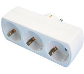 Adaptador 3 tomas Con protección para niños 36.048 Electro DH 8430552084449