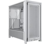 CORSAIR Frame 4000D Caja Modular Mid-Tower ATX para PC - Alto Flujo de Aire, Sistema de Montaje de Ventiladores InfiniRail™, ASUS BTF, MSI Project Zero, Gigabyte Project Stealth - Blanco