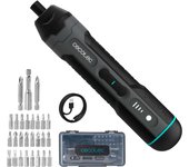Cecotec Destornillador Eléctrico a Batería 3,6V y 1500 mAh EasyGyro 3000 Pocket. 280rpm, Pulsando Botón, Diseño Compacto, Par de Aprieta de hasta 4,5Nm, Potencia Regulable, Carga Cable Tipo C, Luz LED