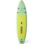 Nilox Tabla Hinchable para Stand Up Paddle de PVC, con Accesorios con Mochila, Remo, Bomba, Leash, 3 Aletas, Tabla de 335 x 84 x 15 cm