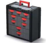 Caja de herramientas, Kistenberg, modelo Multicase Cargo 50 KMC501, ideal para almacenamiento seguro, 9 cajones, compartimento en tapa, asa ergonómica