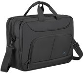 Rivacase 8432 Eco - Bolsa para ordenador portátil de 15,6 pulgadas, multifuncional, hecha de material impermeable, espaciosa bolsa para portátil para hombres y mujeres, maletín para negocios, viajes,