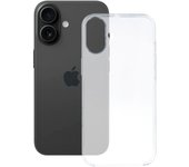 KSIX smart your tech Funda Flexible para iPhone 16, Antihuellas, Resistente, Ligera, Compatible Carga inalámbrica, Transparente