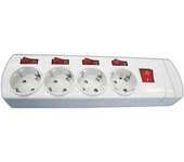 Base de 4 tomas con interruptores independientes sin cable Electro DH 36.188/SC, 8430552130153,
