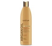 Kativa Argan Oil Champú 355 ml | Aceite Argan Organico | Aceite Oliva | Peptidos | Cabello Seco | Protección, Suavidad y Brillo | Aceite de Argán Orgánico