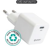 eSTUFF ES637027 cargador de dispositivo móvil Smartphone Blanco Corriente alterna Carga rápida Interior