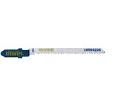 Hojas de sierra de calar IRWIN T101AO, paquete de 5, para madera, aglomerado y plásticos, dientes afilados, corte rápido, vástago en T compatible con AEG, Bosch, DEWALT