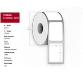 Rollos para Direcciones marca Capture modelo Label 51 x 25mm, Core 25mm,