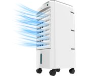 Cecotec Climatizador Evaporativo EnergySilence 3500 Cool Compact. 65 W, Depósito 3,5 L, 3 Velocidades, Oscilación de 70º, Ruedas multidireccionales, Incluye 2 Enfriadores