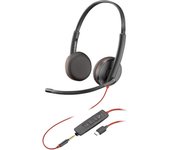 POLY Auriculares Blackwire C3225 estéreo USB-C (paquete)