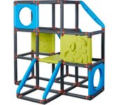BIG Kraxxl Marco de Escalada-Estructura Infantil para Trepar Aire Libre, 246 Piezas, Tore de Juego para Escalar y Hacer Boulder, 140x140x140cm, A Partir de 3 años (800055702), Color Gris
