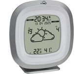 TFA Dostmann Estación meteorológica TFA.me ID-03, 35.8101, previsión meteorológica local profesional por Wetter.com 4 días, con portal en línea, temperatura y humedad en el interior, incl. función de