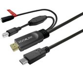 Vivolink Touchscreen Cable with Charger 5m Black, PROUSBCAMF5 (Charger 5m Black)